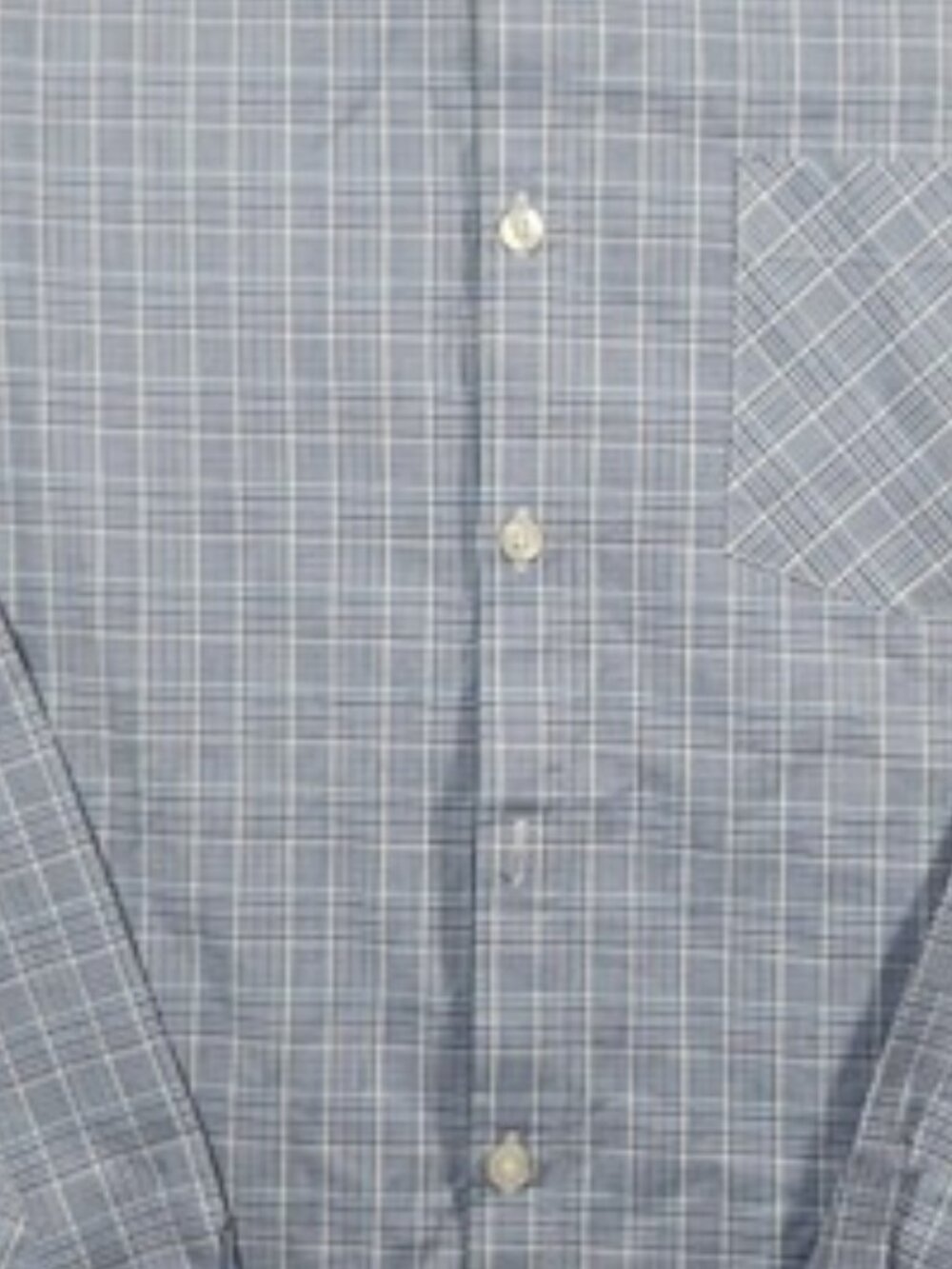 John Lennon Mens Blue Plaid Button‎ Down Shirt Peace Sign Logo Medium